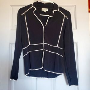 Austin keed ⚫️ & white Blouse 👚